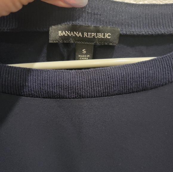 Banana Republic Dark Blue Size Small Blouse - Picture 3 of 3